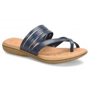 b.o.c. by Born Cute, Pretty, Very Strappy Flat Thong in Navy